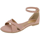 Rasteirinha Feminina Rasteira Shekinah Tiras Cruzadas Confortável Moda