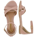 Rasteirinha Feminina Rasteira Shekinah Tiras Cruzadas Confortável Moda