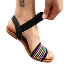 Sandália de Elástico Feminina Rasteirinha Rasteira Confortavel Macia Ortopédica Antiderrapante Calce Fácil Dia a Dia