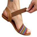 Sandália de Elástico Feminina Rasteirinha Rasteira Confortavel Macia Ortopédica Antiderrapante Calce Fácil Dia a Dia