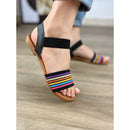 Sandália de Elástico Feminina Rasteirinha Rasteira Confortavel Macia Ortopédica Antiderrapante Calce Fácil Dia a Dia