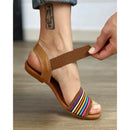 Sandália de Elástico Feminina Rasteirinha Rasteira Confortavel Macia Ortopédica Antiderrapante Calce Fácil Dia a Dia