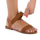 Sandália Feminina Rasteirinha Rasteira Feminina Kit 2 Pares Confortável Elástico Calce Fácil