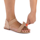 Sandália Feminina Rasteirinha Rasteira Feminina Kit 2 Pares Confortável Elástico Calce Fácil